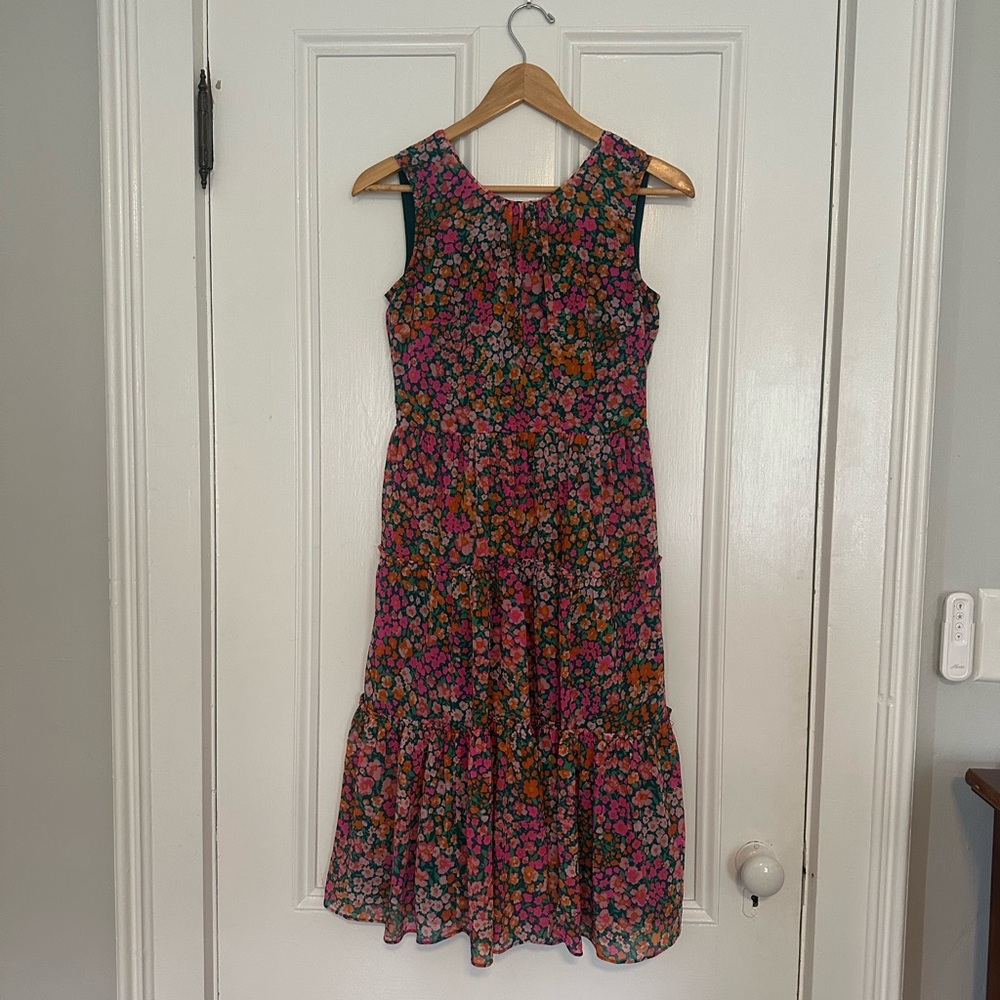 Floral Sleeveless Dress - Multicolor
